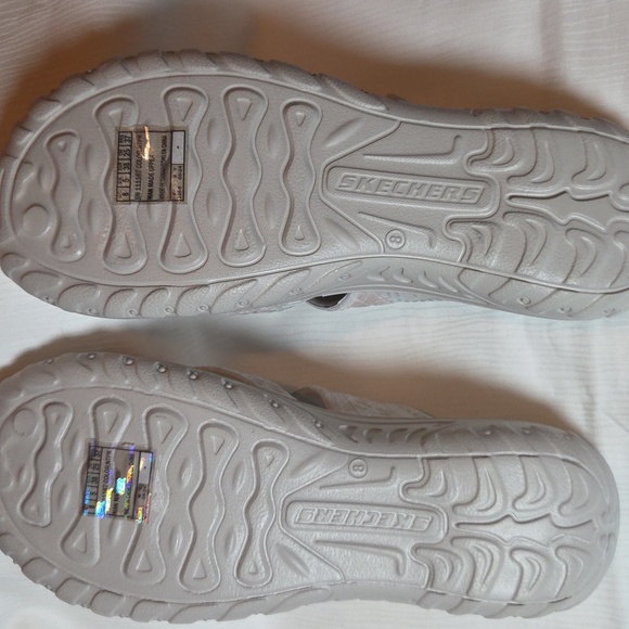 Skechers Foamies Womans Light Beige Patterned Comfort Sandals,sz 8 - Picture 4 of 4